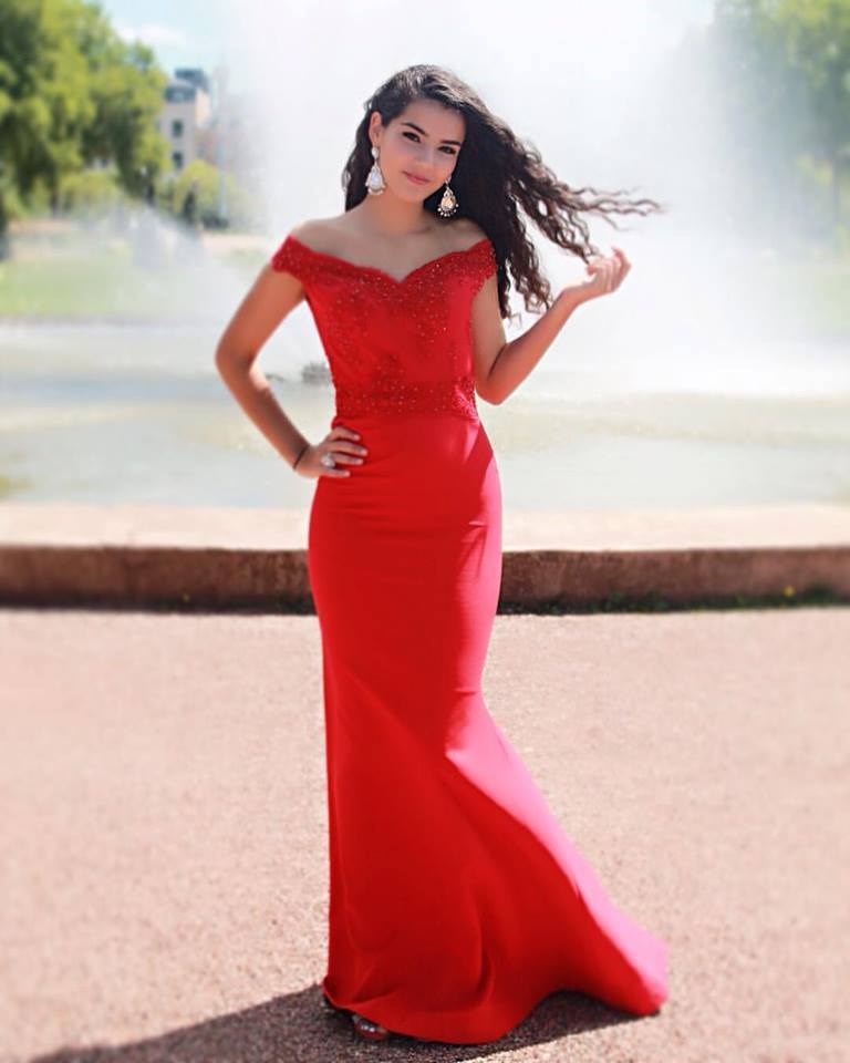 Robe demoiselle shop dhonneur rouge